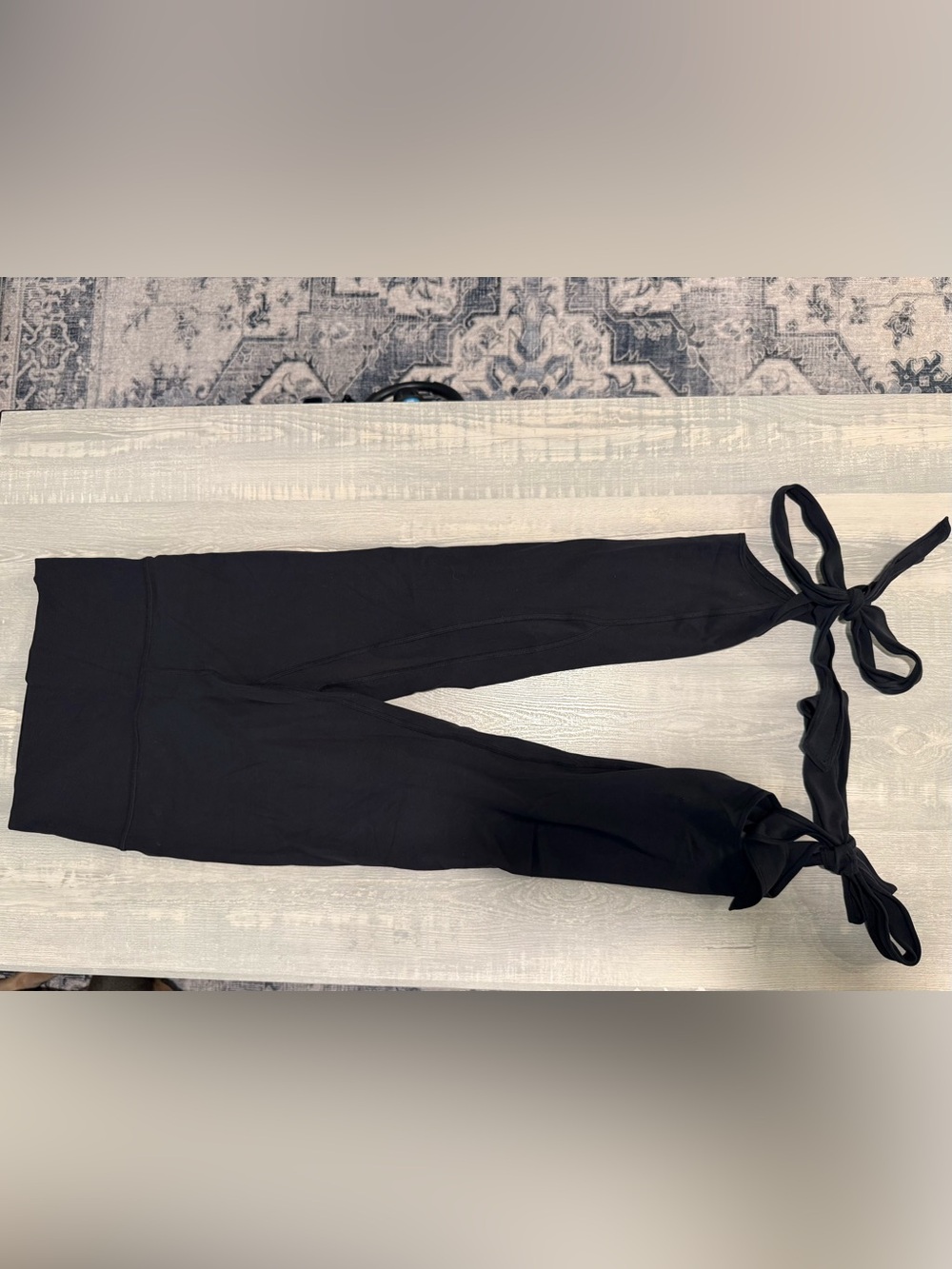 lululemon athletica Black Tie-Waist Leggings